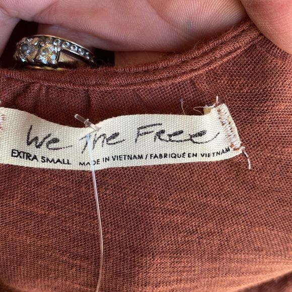 NWT - Free People It's Always Been You Long Sleeve Top Tunic in Rust Size: XS - Picture 8 of 11